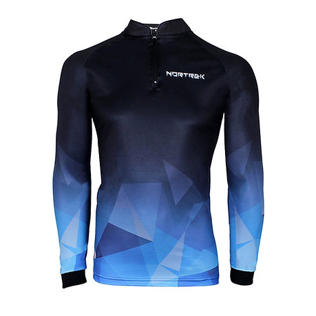 Camisa Masculina Uv 50 Style 05 Azul Gg Nortrek