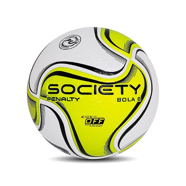 Bola Society Penalty 8 X Branco/amarelo