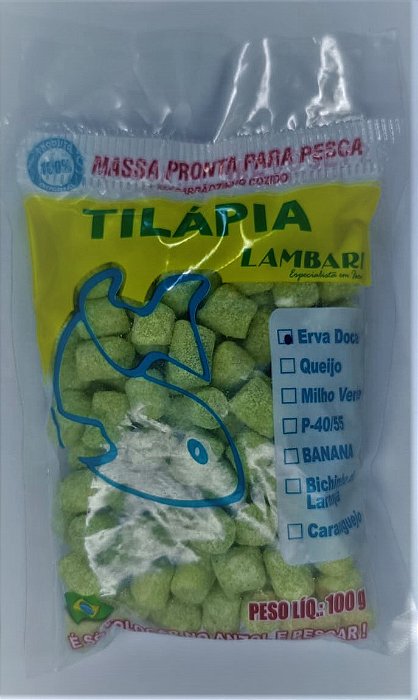 Massa Pronta Tilapia Erva Doce 100g Lambari