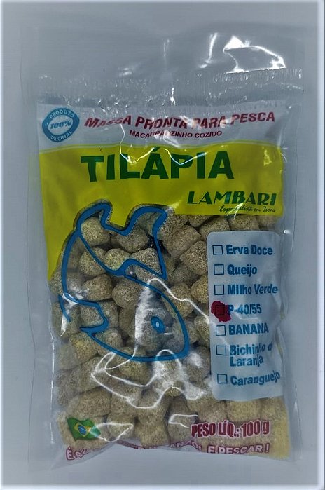 Massa Pronta Tilapia P-40/55 100g Lambari