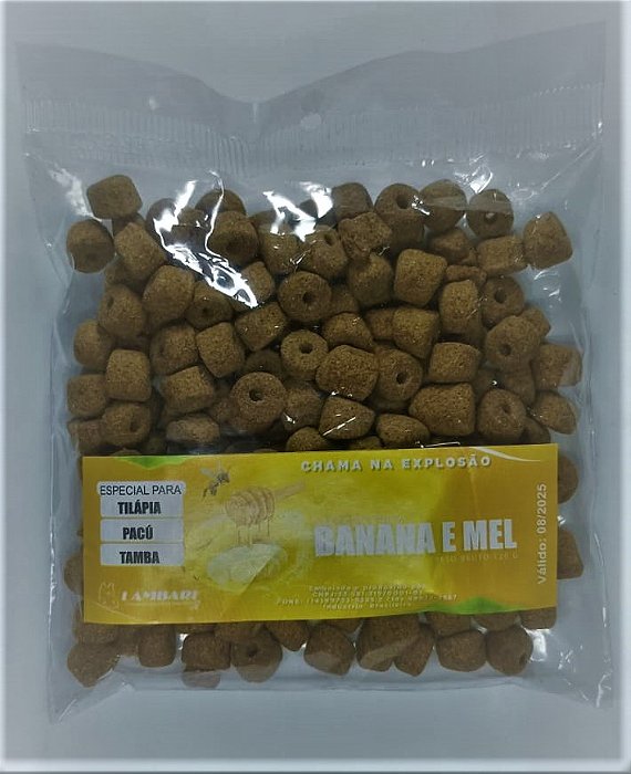 Massa Pronta Banana E Mel Furadinha 120g Lambari