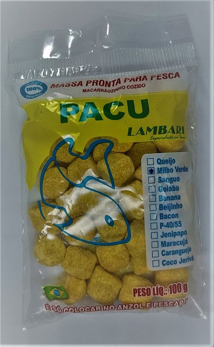 Massa Pronta Pacu Milho Verde 100g Lambari