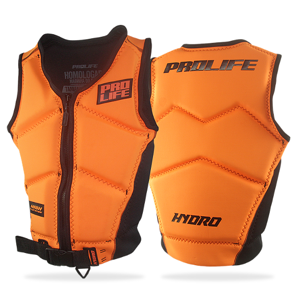 Colete Hydro Homologado Eg Acima De 110kg Laranja