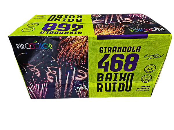Girandola 468 Cor Baixo Ruido Pirocolor Fogos