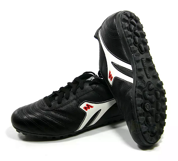 Chuteira Society Azurra Pro Preto/branco 43 Mathau