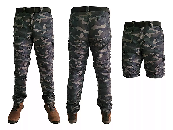 Calca Bermuda Masculina Camuflada Militar Eg Nortr
