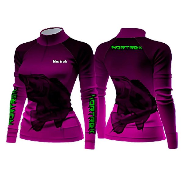 Camisa Feminina Uv 50 Tucunare Roxa P Nortrek