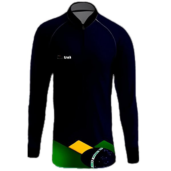 Camisa Masculina Uv 50 Brasil 03 P Nortrek