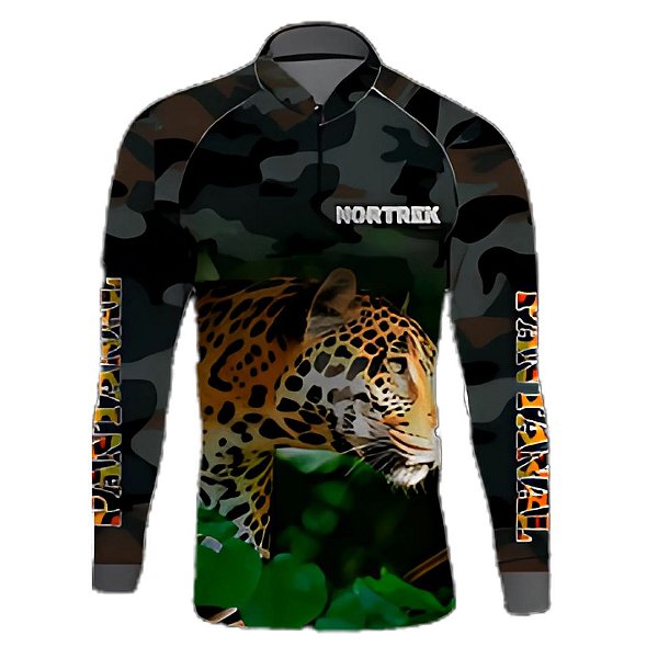 Camisa Masculina Uv 50 Onca Pintada Exg Nortrek