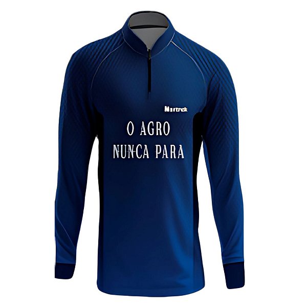 Camisa Masculina Uv 50 Agro 03 Azul G Nortrek