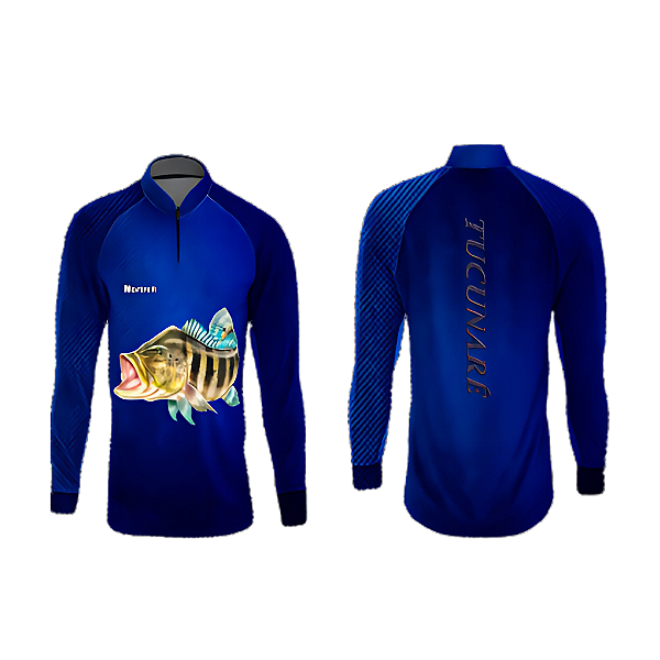 Camisa Masculina Uv 50 Tucunare Azul 03 G Nortrek