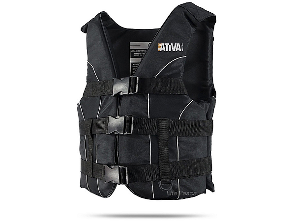 Colete Ativa 55 Homologado Eg Acima 110kg Pret