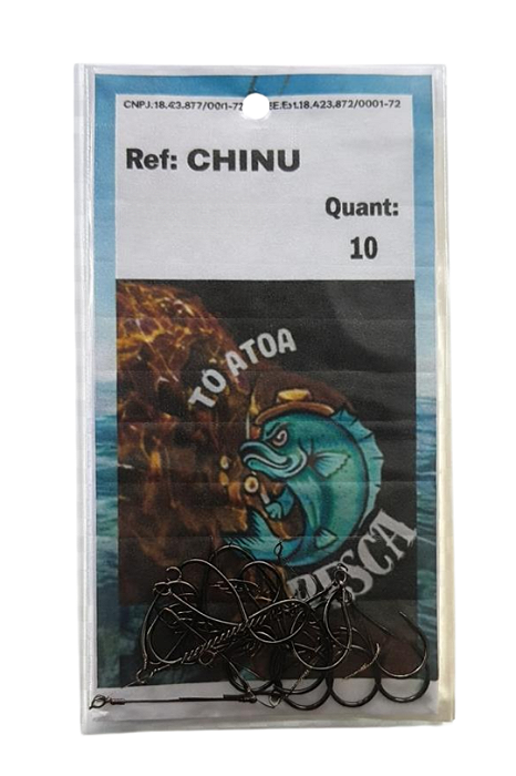 Pc Anzol Chinu 2 Encastoado S/g Blk C/10 Toatoa Pe