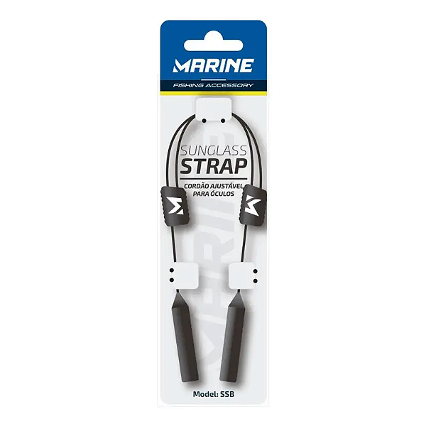 Cordao Ajustavel P/ Oculos Soar Preto Marine Sport