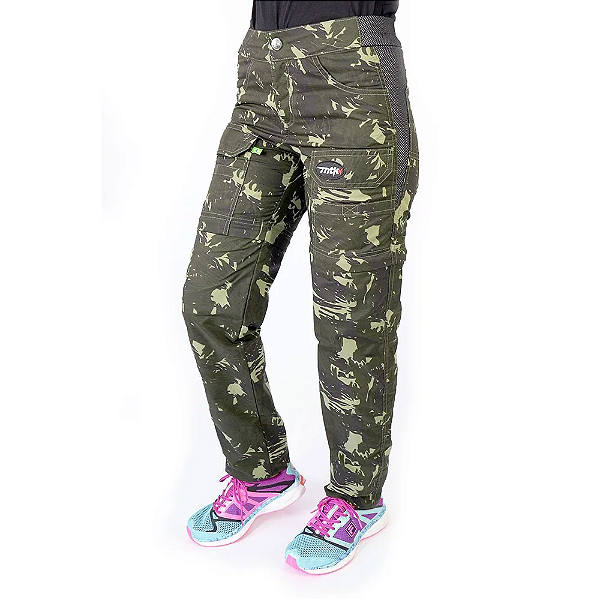 Calca Bermuda Feminina Camuflada Ve Athena 46 Mtk