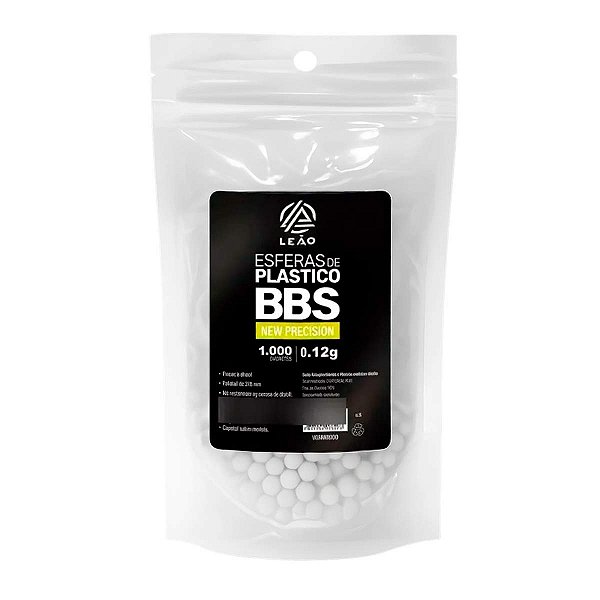 Esfera 6.0 Plastica Airsoft Saco 12g C/1000 Leao