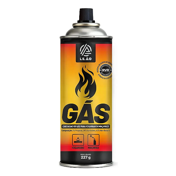 Gas Cartucho P/ Fogareiro 227g Leaogas Leao