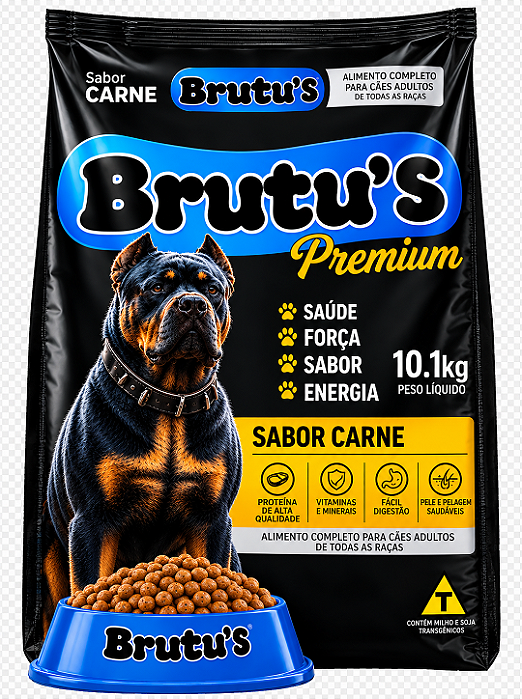 Racao Brutus Premium Adultos 10.1kg Lagoa Racoes