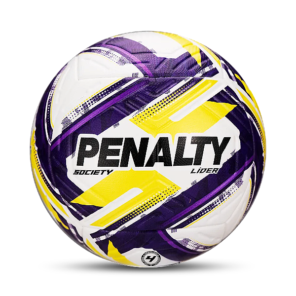 Bola Society Lider Xxvi Branco/roxa/amarelo Penalt