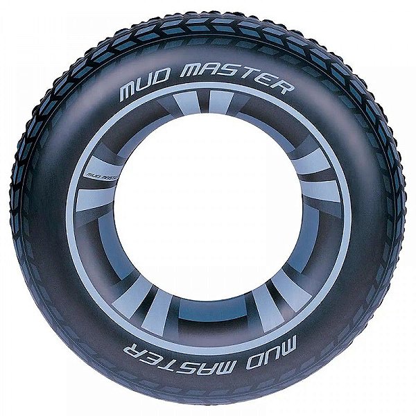 Boia Circular Inflavel Preta 90cm Mor