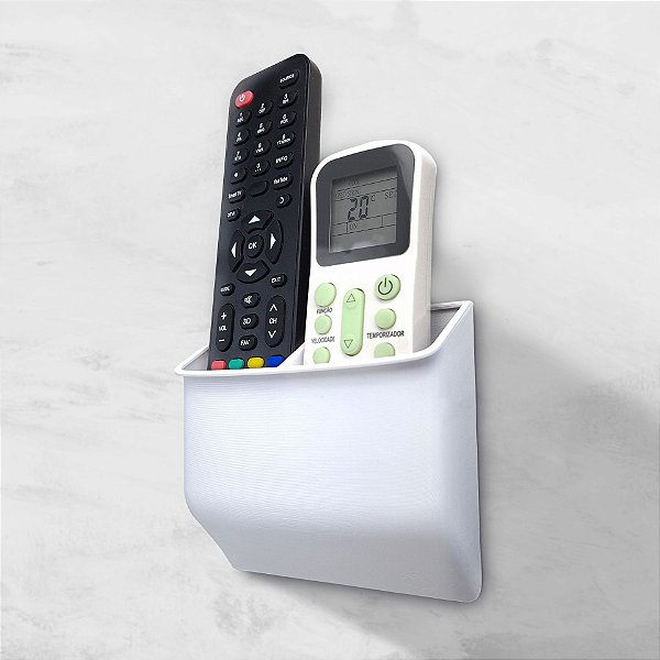 SUPORTE DUPLO de Parede p/ Controle TV e AR - PKT