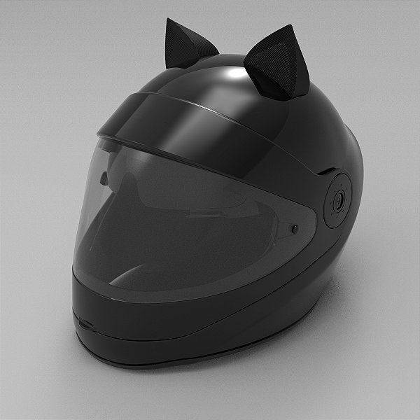 ORELHAS DE GATO adesivas p/ Capacete