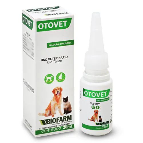 Otovet Solução Otologica Cães e Gatos 20ml Biofarm