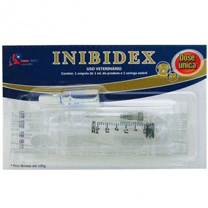Inibidex Inibidor de Cio Caes e Gatos 1ml com Seringa