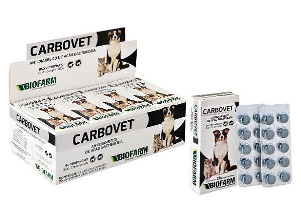 Carbovet  Antitoxico 20cpr Biofarm