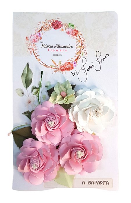 Flores de Papel Artesanal e Perfumadas Márcia Alexandre Licor de Rosas 0726