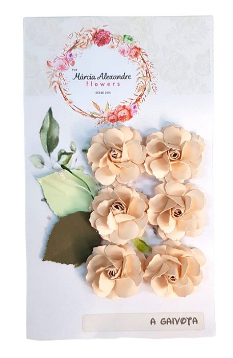 Flores de Papel Artesanal e Perfumadas Márcia Alexandre Mamão Papaya 0732