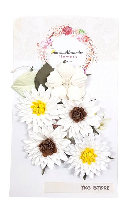 Flores de Papel Artesanal e Perfumadas Márcia Alexandre Manjar dos Deuses 0753