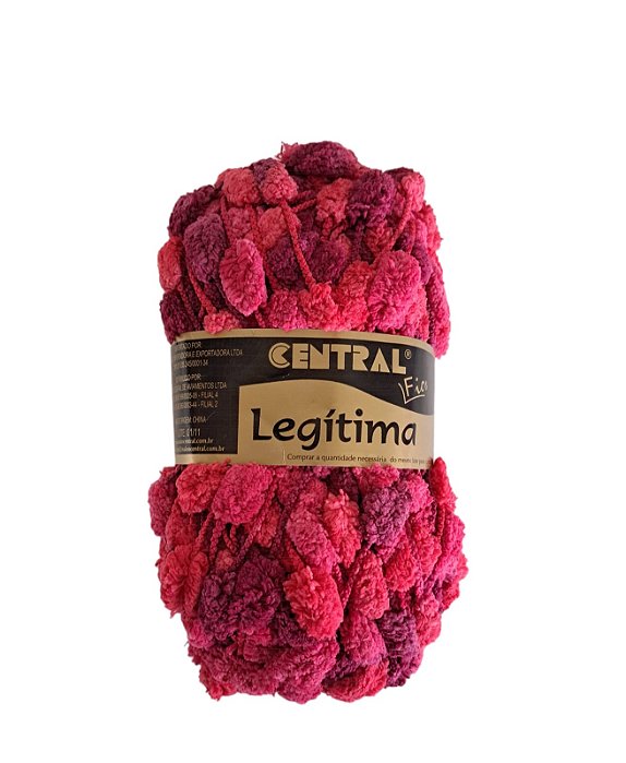 Novelo de Lã - Legítima Central Fios Mescla Cereja 100160-156