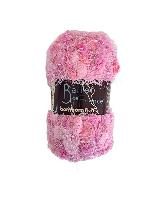 Novelo de Lã - Fio Bombom Fluffy Ballet de France Rosa 0858