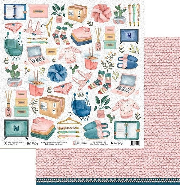 Folha Scrapbook My Memories My Home MMCMHO 01