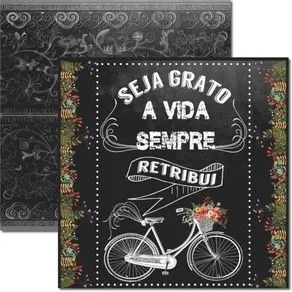 Folha Scrapbook Chalkboard 2 SC273 Arte Fácil