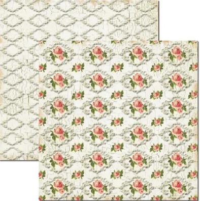 Folha Scrapbook Craquelê Branco SC174 Arte Fácil