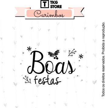 Carimbo Natal Boas Festas 2015