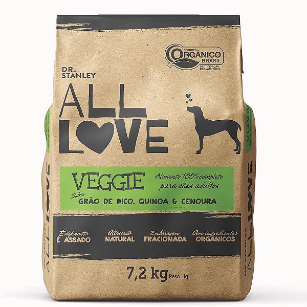 All Love - Veggie | Grão de Bico, Quinoa & Cenoura 7,2 kg