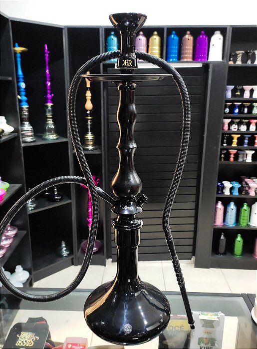 Narguile Love Hookah Preto com Vaso Genie