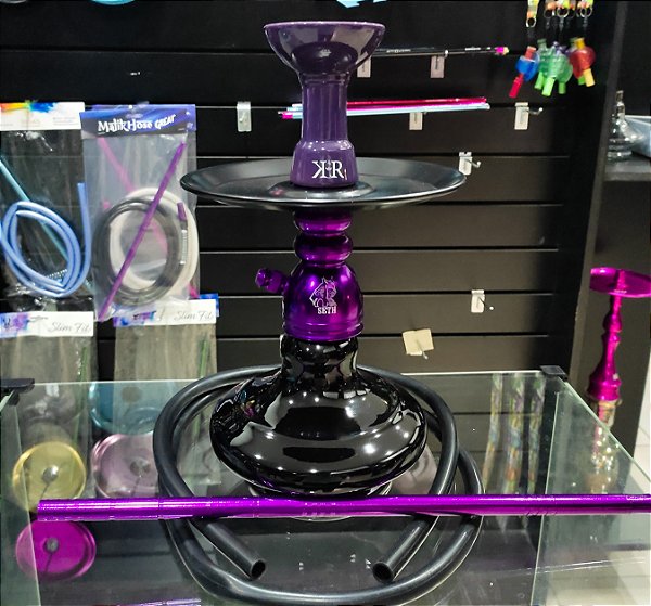Narguile Malik Seth Roxo - PROMOÇÃO
