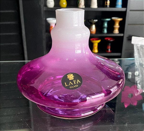 Vaso Lafa Bicolor Rosa e branco