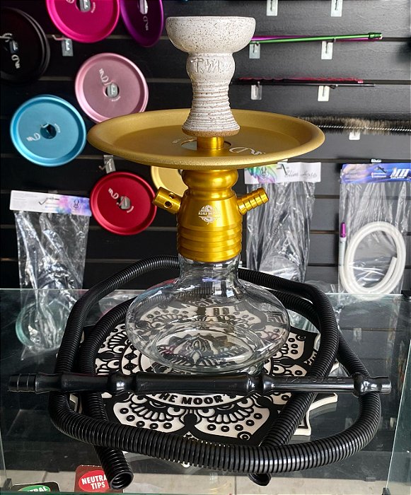 Narguile Alali Dragon Dourado