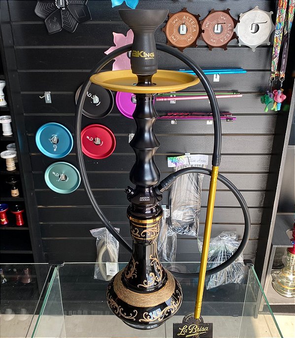 Narguile Amazon Hookah Preto Grande