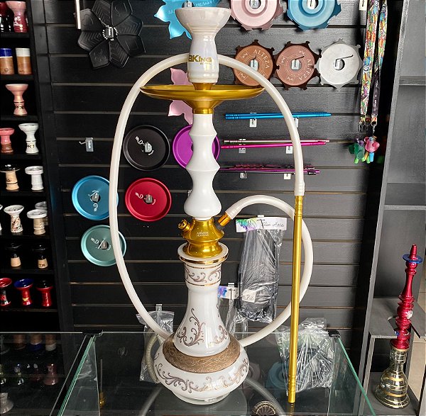 Narguile Amazon Hookah Branco Grande