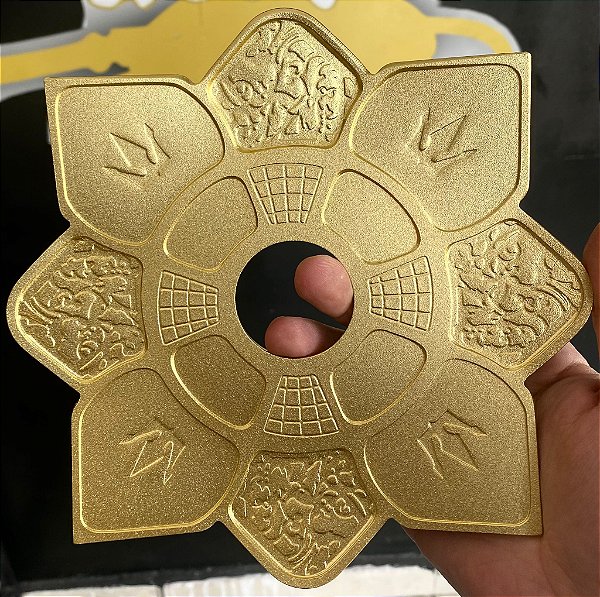 Prato mini imperial Hookah King Dourado
