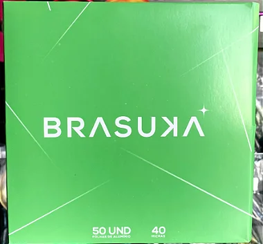 10 Unidades Aluminio Brasuka 50 folhas Liso