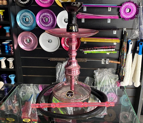 Narguile Malik Half 66 Rose Com mangueira Simples