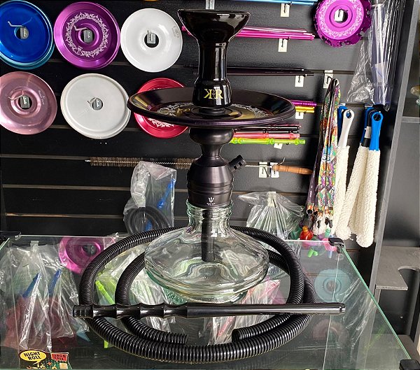 Narguile Triton Zip Preto Mangueira Simples