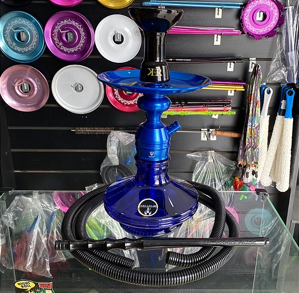 Narguile Triton Azul com Mangueira Simples